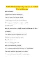 NATS 1525 Cumulative Questions with Verified &NewLine;Correct Answers 