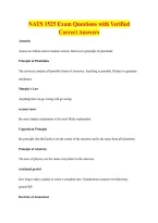 NATS 1525 Exam Questions with Verified &NewLine;Correct Answers 