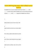 NATS 1525 Prep Questions with Verified Correct &NewLine;Answers 