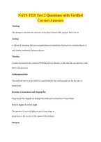 NATS 1525 Test 2 Questions with Verified &NewLine;Correct Answers 