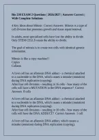 Bio 230 EXAM 2 Questions &vert; 2026&sol;2027 &vert; Answers Correct &vert; With Complete Solutions
