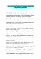 Test Bank For Entrepreneurship The Practice and Mindset by Heidi M Neck Christopher P Neck Emma L Murray QUESTIONS AND ANSWERS RATED A LATEST UPDATE 2