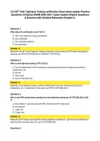 U3 UST Tank Tightness Testing certification Exam latest update Practice Questions &lpar;Original&rpar; EXAM 2026&ndash;2027 Latest Update Original Questions & Answers with Detailed Rationales Graded A&plus;&period;pdf