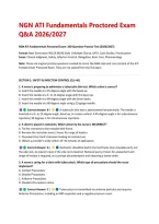 NGN ATI Fundamentals Proctored Exam &NewLine;Q&A 2026&sol;2027 &NewLine;
