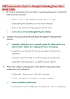 ATI Fundamentals Quiz 1 2026&sol;2027 &vert; High-Yield Nursing Practice Questions & Verified Answers &vert; Complete Exam Prep Study Guide &vert; Latest Update &vert; Graded A&plus;