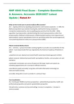 HHP 4040 Final Exam &ndash; Complete Questions &NewLine;& Answers&period; Accurate 2026&sol;2027 Latest &NewLine;Update &vert; Rated A&plus; 