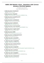 NURS 306 Module 4 Quiz - Questions with Correct Answers &lpar;Verified Update&rpar;
