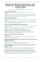 Telecomm and Wireless Communications - D413 - Review Ch&period;16 - Questions with Correct Answers &lpar;Verified Update&rpar;