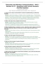 Telecomm and Wireless Communications - D413 - Review Ch&period;17 - Questions with Correct Answers &lpar;Verified Update&rpar;
