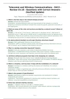 Telecomm and Wireless Communications - D413 - Review Ch&period;18 - Questions with Correct Answers &lpar;Verified Update&rpar;