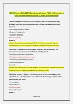 NSG 550 Exam 1 2026&sol;2027 &vert; Questions and Answers &lpar;100&percnt; Verified Answers&rpar; with Detailed Rationales &vert; Already A&plus; Rated - Wilkes University