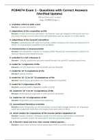 PCB4674 Exam 1 - Questions with Correct Answers &lpar;Verified Update&rpar;