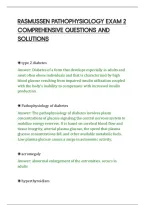 Rasmussen Pathophysiology Exam 2&NewLine;Comprehensive Questions And&NewLine;Solutions