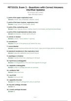 PET3322L Exam 3 - Questions with Correct Answers &lpar;Verified Update&rpar;