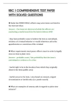 Rbc 1 Comprehensive Test Paper&NewLine;With Solved Questions&NewLine;