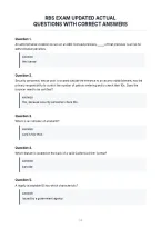 Rbs Exam Updated Actual&NewLine;Questions With Correct Answers