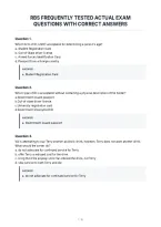 Rbs Frequently Tested Actual Exam&NewLine;Questions With Correct Answers