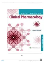 TEST BANK &mdash; Roach&rsquo;s Introductory Clinical Pharmacology&comma; 11th Edition &mdash; Susan M&period; Ford &mdash; ISBN 9781496343567