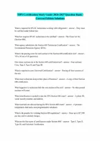 TIPS Certification Study Guide 20262027 Verified Questions with 100 Correct Answers Graded A
