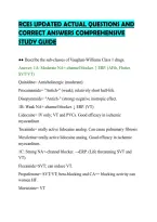 Rces Updated Actual Questions And&NewLine;Correct Answers Comprehensive&NewLine;Study Guide&NewLine;