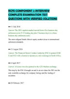 Rcfe Component 2 Interview&NewLine;Complete Examination Test&NewLine;Questions With Verified Solutions&NewLine;