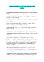 NAB Review from Townsend Class Notes Already Passed 100 Correct Answers Verified A Graded