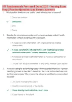 ATI Fundamentals Proctored Exam 2026&sol;2027 &vert; High-Yield Nursing Practice Questions & Correct Answers &vert; Complete Exam Prep &vert; Latest Update &vert; Graded A&plus;