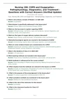 Nursing 180&colon; COPD and Oxygenation - Pathophysiology&comma; Diagnostics&comma; and Treatment - Questions with Correct Answers &lpar;Verified Update&rpar;