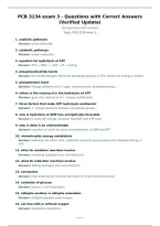 PCB 3134 exam 3 - Questions with Correct Answers &lpar;Verified Update&rpar;