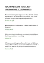 Real Asvab Exam 5 Actual Test&NewLine;Questions And Solved Answers&NewLine;