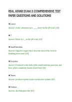 Real Asvab Exam 5 Comprehensive Test&NewLine;Paper Questions And Solutions&NewLine;