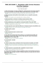 PNR 205 EXAM 3 - Questions with Correct Answers &lpar;Verified Update&rpar;