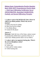 Referee Exam&colon; Comprehensive Practice Question Bank &lpar;2026&ndash;2027&rpar; Comprehensive Practice Bank &mdash; Multi-Sport Officiating Certification Soccer &lpar;NFHS&sol;IFAB&sol;FIFA&rpar;&comma; Basketball &lpar;IAABO&sol;NFHS&rpar;&comma; Football&comma; and General Officiating Principles