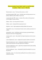 For Macroeconomics by Andrew B Abel Ben S Bernanke Dean Croushore Exam with correct Answers