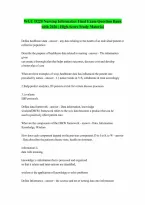 WGU D220 Nursing Informatics Final Exam Exam Question with 100 Correct Answers 2026