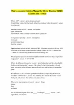 Solution Manual For Macroeconomics 2026 by Olivier Blanchard A GUARANTEED