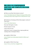 Red Cross Wsi Comprehensive&NewLine;Questions And Complete Solutions&NewLine;Test Paper