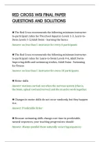 Red Cross Wsi Final Paper&NewLine;Questions And Solutions&NewLine;