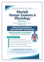 Anatomy and Physiology   Practice Questions with Answers and Rationales &vert; Marieb 12th Edition