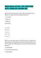 Regis Nu650 Actual Test Questions&NewLine;With Complete Answer Key