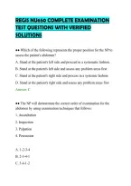 Regis Nu650 Complete Examination&NewLine;Test Questions With Verified&NewLine;Solutions