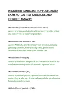 Registered Sanitarian Top Forecasted&NewLine;Exam Actual Test Questions And&NewLine;Correct Answers