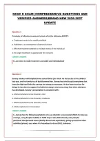 Ncac Ii Exam &vert;Comprehensive Questions And Verified Answers&vert;Brand New 2026-2027 Update
