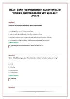 Ncac I Exam &vert;Comprehensive Questions And Verified Answers&vert;Brand New 2026-2027 Update