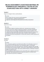Relias Assessments Assistance Material Rn&NewLine;Pharmacology Frequently Tested Actual&NewLine;Exam Questions With Correct Answers