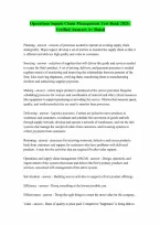 Test Bank for Operations and Supply Chain Management 2026 Release By William J Stevenson and Thomas Kull Verified Latest Update