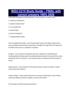 WGU C215 Study Guide &ndash; FINAL with correct answers 100&percnt; 2026