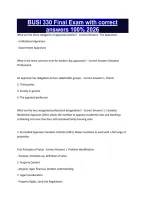 BUSI 330 Final Exam with correct answers 100&percnt; 2026