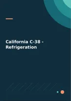 California C-38 - Refrigeration - Practice Exam