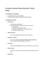 Keyboard Tutorial Notes &vert; Computer Training &vert; 2026&sol;2027